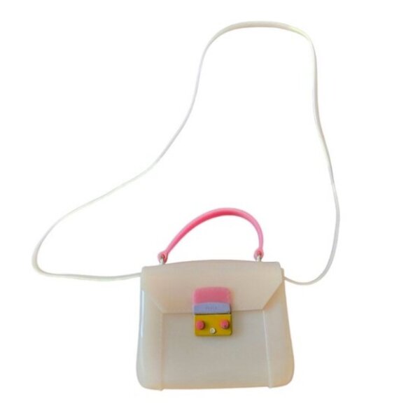 Furla cream jelly Bon Bon mini candy neopop two way bag - Picture 2 of 14